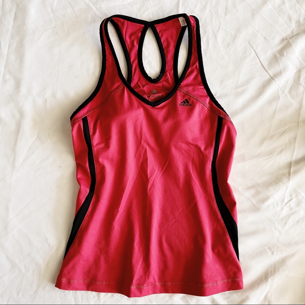 Adidas • Hot Pink Racerback Tank - Picture 2 of 4
